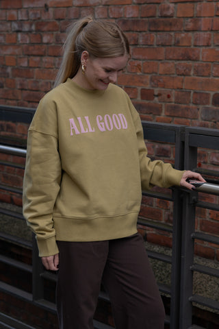 ALL GOOD SWEATER BIG OLIVE