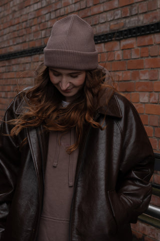 FISHERMAN BEANIE MOCHA