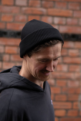 FISHERMAN BEANIE BLACK