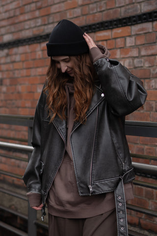 FISHERMAN BEANIE BLACK