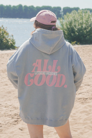 ALL GOOD HOODIE VINTAGE BLUE