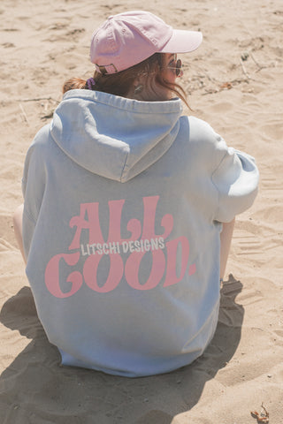 ALL GOOD HOODIE VINTAGE BLUE