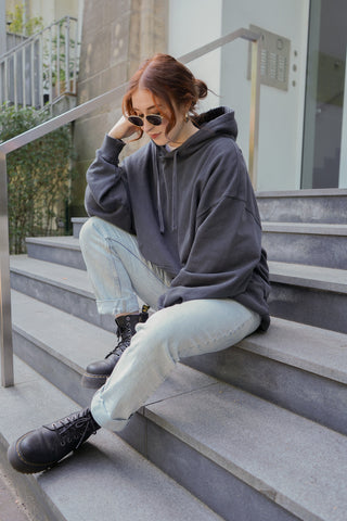 ALL GOOD HOODIE VINTAGE BLACK