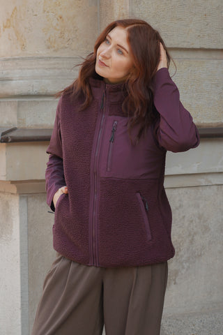 BASIC VEST RED BROWN